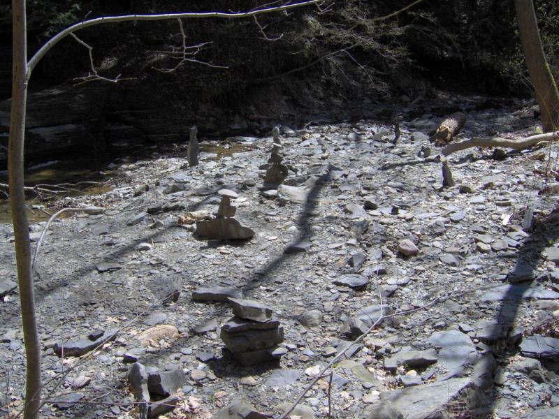 Lick Brook Rock Sculptures